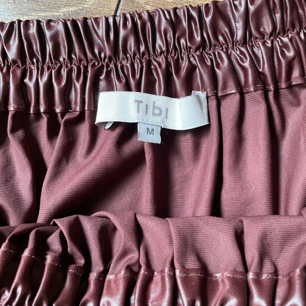Tibi liquid drape pull on skirt, size M - Picture 5 of 7